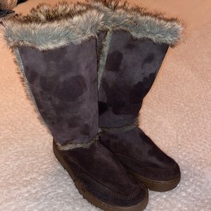 CRB Leather/Faux Fur Boots Size 9